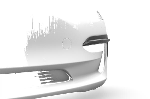 CSR Air Intake Blenden | Airintakes mit ABE für Tesla Model 3 AI031-L Lackierung erforderlich (schwarz matt)