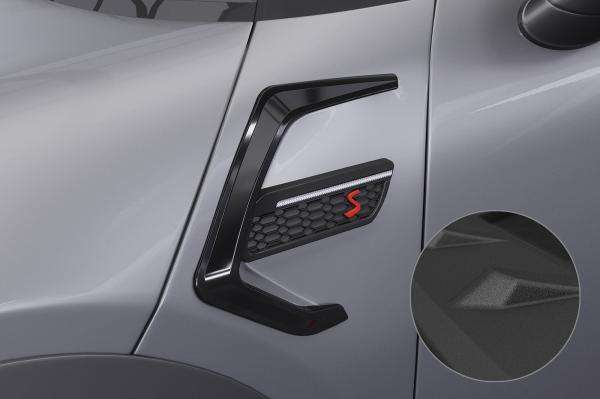 CSR Air Intake Blenden | Airintakes mit ABE für Mini F55, F56, F27 AI032-S schwarz matt strukturiert (keine Lackierung erforderlich)