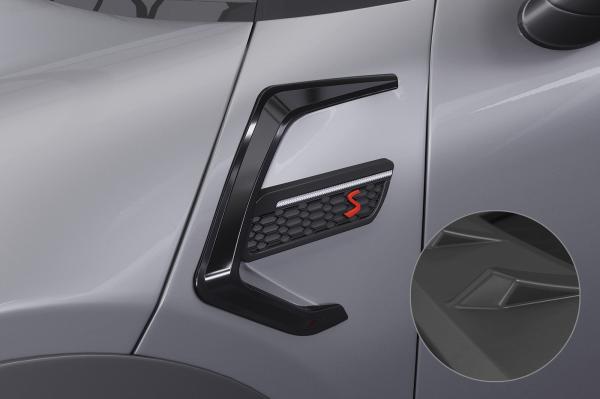 CSR Air Intake Blenden | Airintakes mit ABE für Mini F55, F56, F27 AI032-L schwarz matt (Lackierung erforderlich)