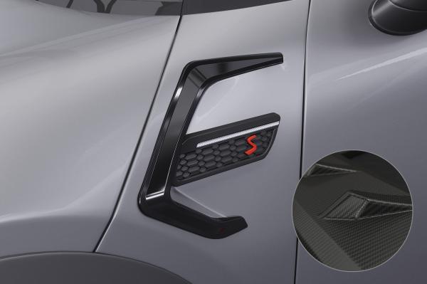 CSR Air Intake Blenden | Airintakes mit ABE für Mini F55, F56, F27 AI032-M Carbon Look matt strukturiert (keine Lackierung erforderlich)