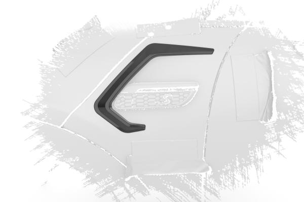 CSR Air Intake Blenden | Airintakes mit ABE für Mini F55, F56, F27 AI032-L schwarz matt (Lackierung erforderlich)