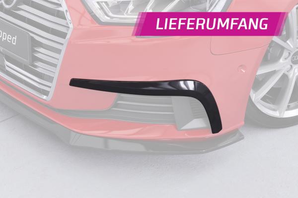 CSR Air Intake Blenden | Airintakes mit ABE für Audi A3 (8V) AI034-M Carbon Look matt strukturiert (keine Lackierung erforderlich)