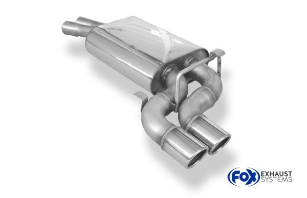 Fox Endschalldämpfer für Audi V8 Typ D11 – 2x70 mm (rund) – Edelstahl – mit EG-Gutachten