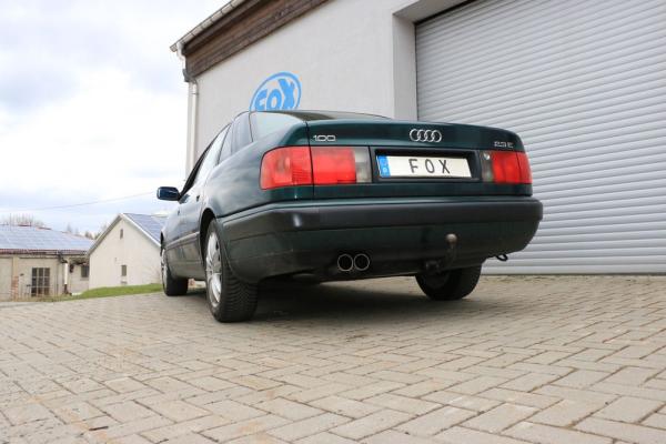 Fox Endschalldämpfer für Audi 100/A6 Typ C3/C4 Frontantrieb – 2x76 mm (Typ 10)