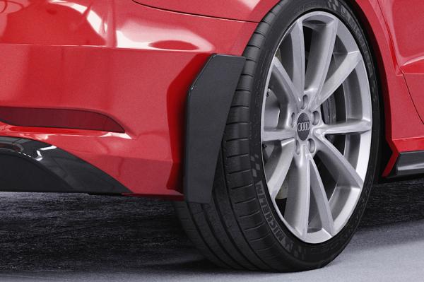 CSR Side Blades / Side Spats mit ABE für Audi A3 (8V) BL002-S schwarz matt strukturiert (keine Lackierung erforderlich)