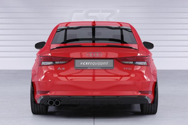 CSR Side Blades / Side Spats mit ABE für Audi A3 (8V) BL002-S schwarz matt strukturiert (keine Lackierung erforderlich)