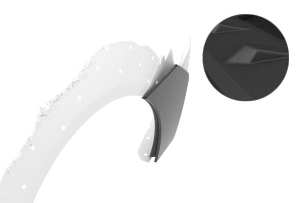 CSR Side Blades / Side Spats mit ABE für BMW M4 F82 / F83 BL009-S schwarz matt strukturiert (keine Lackierung erforderlich)