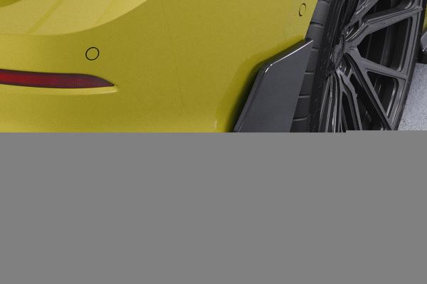 CSR Side Blades / Side Spats mit ABE für VW Golf 8 GTI, GTD, GTE, R-Line BL011-S Strukturiert schwarz matt (keine Lackierung erforderlich)