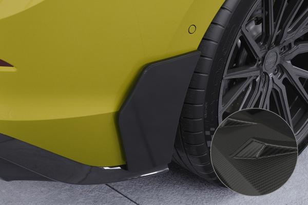CSR Side Blades / Side Spats mit ABE für VW Golf 8 GTI, GTD, GTE, R-Line BL011-M Carbon Look matt strukturiert (keine Lackierung erforderlich)