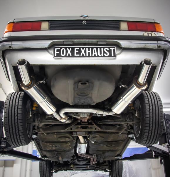 Fox Halbanlage 1x80 Typ 24 rechts/links für BMW 3er E21 323i – Edelstahl, H-zulassungsfähig, EG-Gutachten