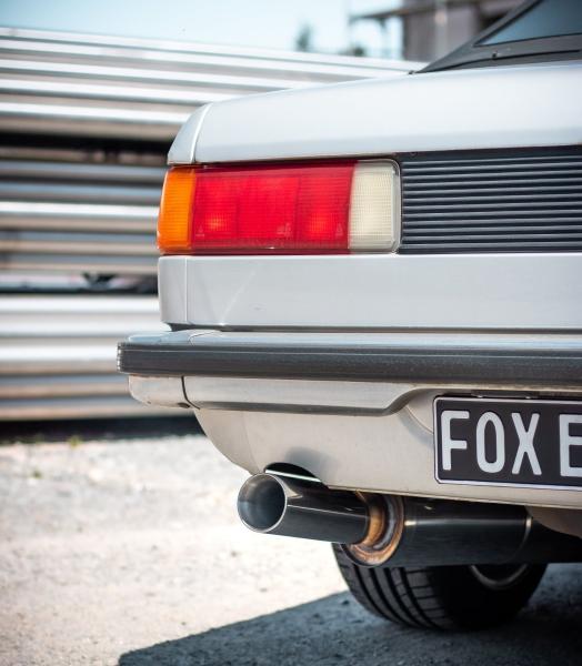 Fox Halbanlage 1x80 Typ 24 rechts/links für BMW 3er E21 323i – Edelstahl, H-zulassungsfähig, EG-Gutachten