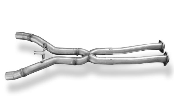 Fox X-Pipe Ø70 mm für Corvette C7 – Edelstahl, nur für Rennsportzwecke