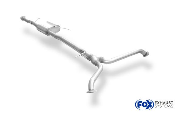 Fox Vorschalldämpfer für Chevrolet Captiva KLAC (3.2l 169 kW) – Edelstahl, Rohr 60/45 mm, EG-Gutachten