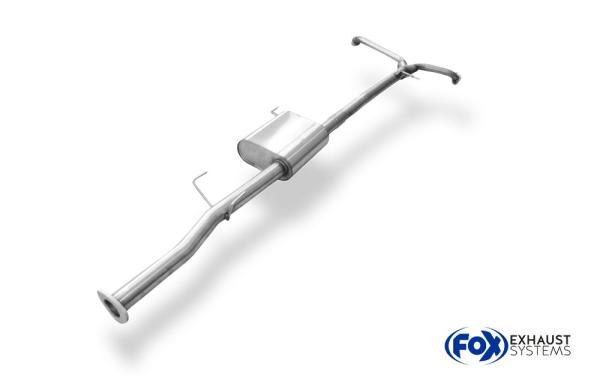 Fox Vorschalldämpfer für Chevrolet Captiva KLAC (3.2l 169 kW) – Edelstahl, Rohr 60/45 mm, EG-Gutachten