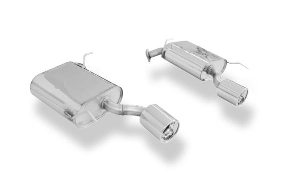 Fox Endschalldämpfer 1x100 Typ 13 rechts/links für Chevrolet Captiva KLAC – Edelstahl, Rohr 45 mm, EG-Gutachten