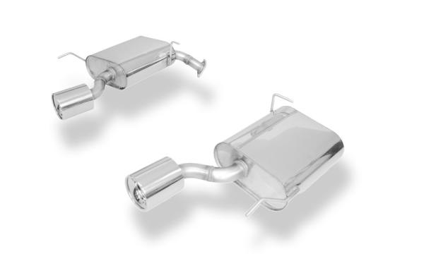 Fox Endschalldämpfer 1x100 Typ 13 rechts/links für Chevrolet Captiva KLAC – Edelstahl, Rohr 45 mm, EG-Gutachten