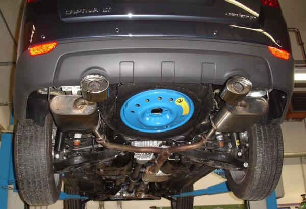 Fox Endschalldämpfer 115x85 Typ 33 rechts/links für Chevrolet Captiva KLAC – Edelstahl, Rohr 45 mm, EG-Gutachten