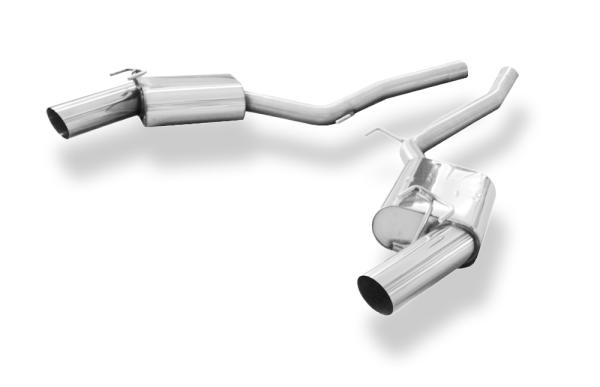 Fox Endschalldämpfer 1x100 Typ 14 rechts/links für Chevrolet Camaro (ab 2011) – Edelstahl, Rohr 63,5 mm, nur für Rennsportzwecke