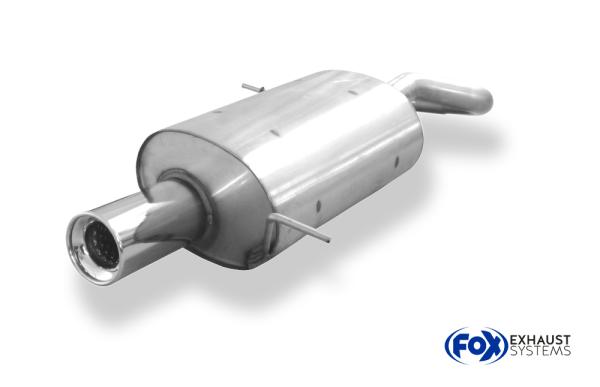 Fox Endschalldämpfer für Chrysler PT Cruiser Limousine & Cabrio – 1x90 mm (Typ 13)