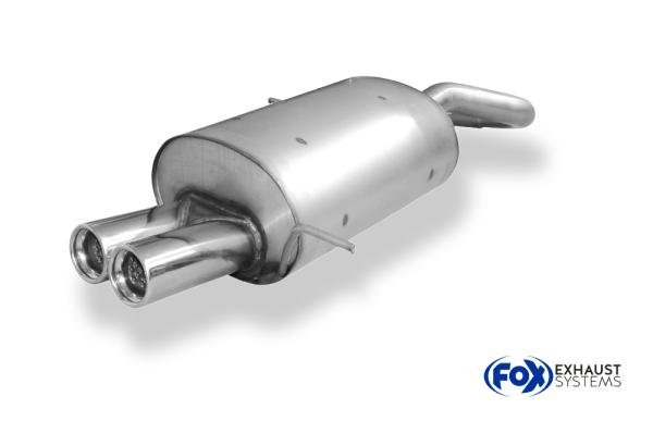 Fox Endschalldämpfer für Chrysler PT Cruiser Limousine & Cabrio – 2x76 mm (Typ 13)