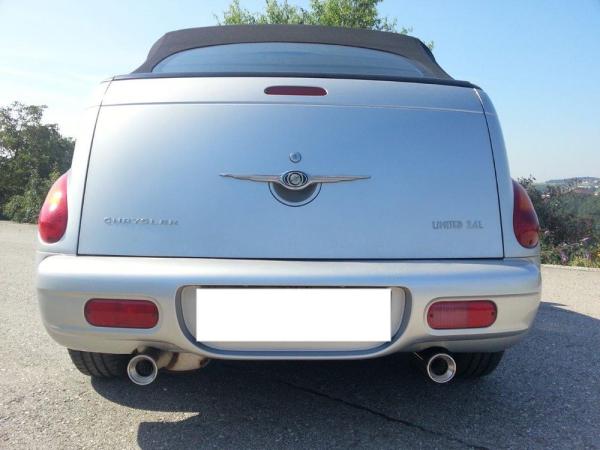 Fox Endschalldämpfer für Chrysler PT Cruiser Limousine & Cabrio – Ausgang rechts/links – 1x90 mm (Typ 13)