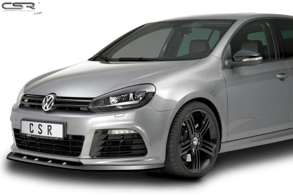 CSR Frontspoiler | Cup-Spoilerlippe mit ABE für VW Golf 6 R CSL002-S schwarz matt strukturiert (keine Lackierung erforderlich)