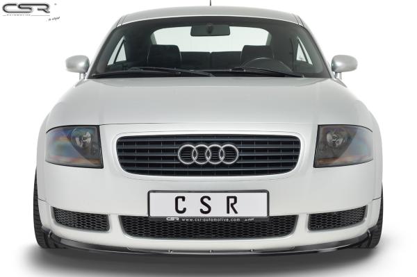 CSR Frontspoiler | Cup-Spoilerlippe mit ABE für Audi TT 8N CSL011-M Carbon Look matt strukturiert (keine Lackierung erforderlich)