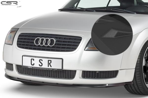 CSR Frontspoiler | Cup-Spoilerlippe mit ABE für Audi TT 8N CSL011-S schwarz matt strukturiert (keine Lackierung erforderlich)