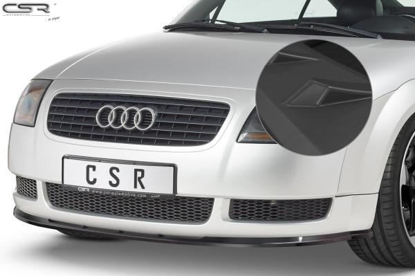 CSR Frontspoiler | Cup-Spoilerlippe mit ABE für Audi TT 8N CSL011-L schwarz matt (Lackierung erforderlich)