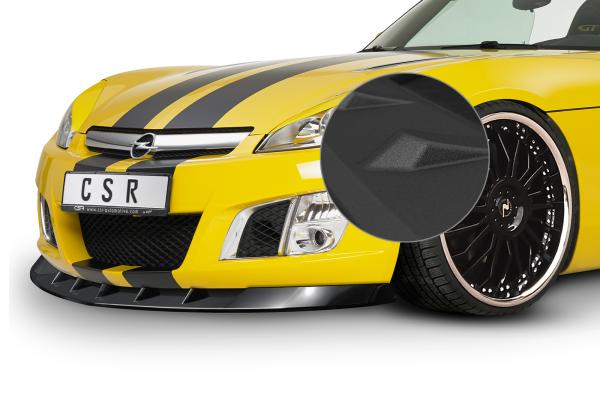 CSR Frontspoiler | Cup-Spoilerlippe mit ABE für Opel GT Roadster CSL022-S schwarz matt strukturiert (keine Lackierung erforderlich)