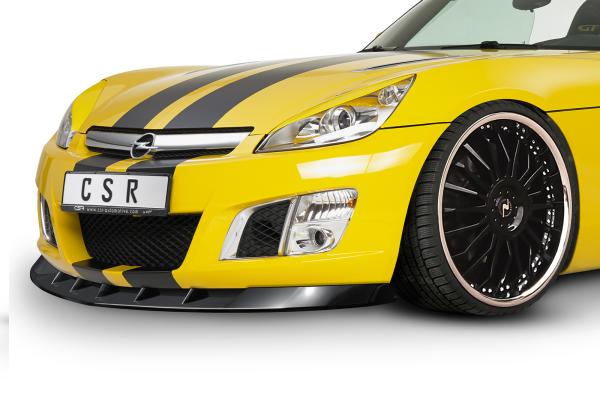 CSR Frontspoiler | Cup-Spoilerlippe mit ABE für Opel GT Roadster CSL022-C Carbon Look Hochglanz (keine Lackierung erforderlich)