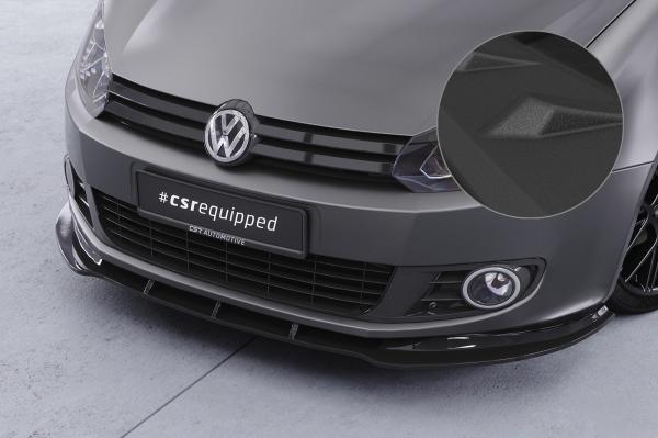 CSR Frontspoiler | Cup-Spoilerlippe mit ABE für VW Golf 6 CSL035-S schwarz matt strukturiert (keine Lackierung erforderlich)