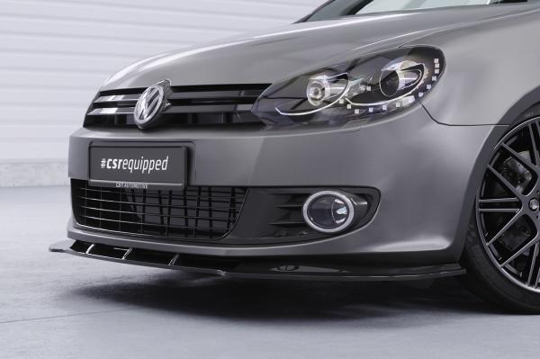 CSR Frontspoiler | Cup-Spoilerlippe mit ABE für VW Golf 6 CSL035-S schwarz matt strukturiert (keine Lackierung erforderlich)
