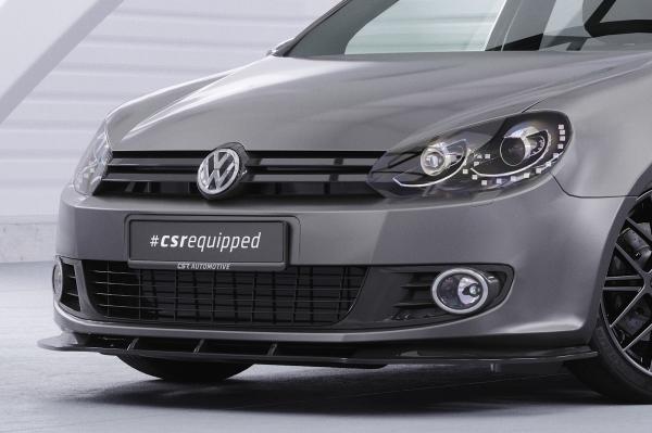 CSR Frontspoiler | Cup-Spoilerlippe mit ABE für VW Golf 6 CSL035-S schwarz matt strukturiert (keine Lackierung erforderlich)