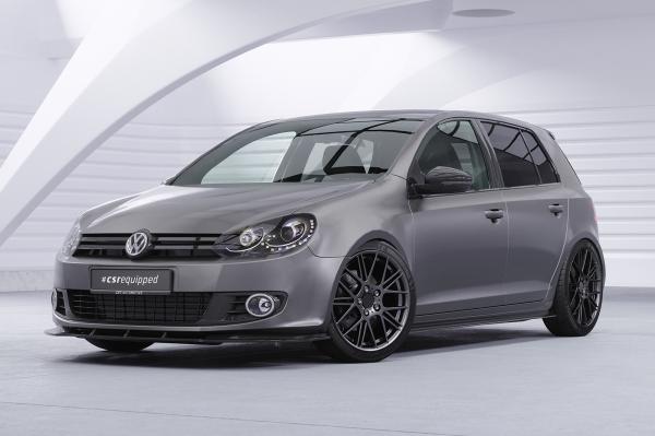 CSR Frontspoiler | Cup-Spoilerlippe mit ABE für VW Golf 6 CSL035-S schwarz matt strukturiert (keine Lackierung erforderlich)