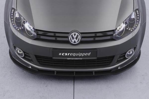 CSR Frontspoiler | Cup-Spoilerlippe mit ABE für VW Golf 6 CSL035-S schwarz matt strukturiert (keine Lackierung erforderlich)