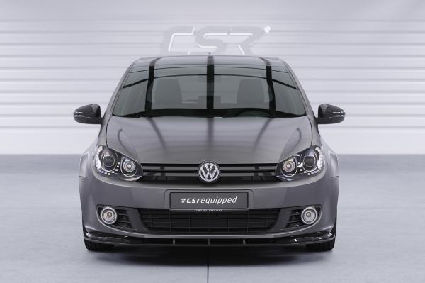 CSR Frontspoiler | Cup-Spoilerlippe mit ABE für VW Golf 6 CSL035-S schwarz matt strukturiert (keine Lackierung erforderlich)