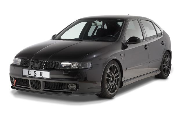 CSR Frontspoiler | Cup-Spoilerlippe mit ABE für Seat Leon 1 (1M) Cupra/Sport/FR CSL052-L schwarz matt (Lackierung erforderlich)