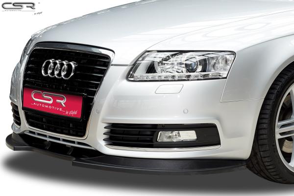 CSR Frontspoiler | Cup-Spoilerlippe mit ABE für Audi A6 4F S-Line CSL106-S schwarz matt strukturiert (keine Lackierung erforderlich)
