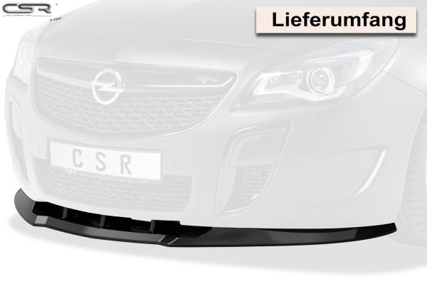 CSR Frontspoiler | Cup-Spoilerlippe mit ABE für Opel Insignia A OPC Facelift CSL109-L schwarz matt (Lackierung erforderlich)