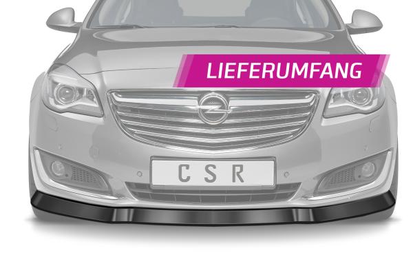 CSR Frontspoiler | Cup-Spoilerlippe mit ABE für Opel Insignia A CSL131-S schwarz matt strukturiert (keine Lackierung erforderlich)