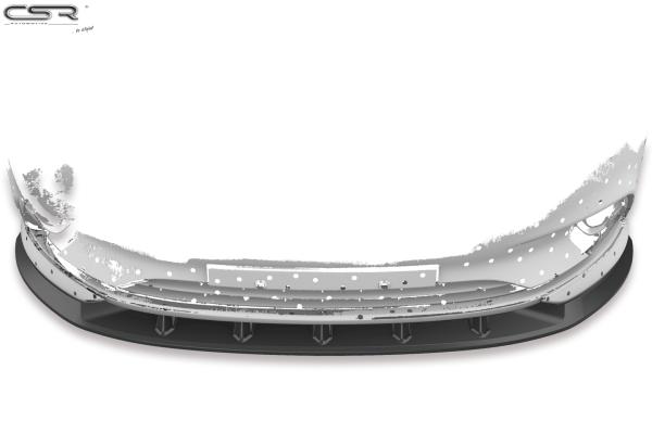 CSR Frontspoiler | Cup-Spoilerlippe mit ABE für Opel Corsa E OPC-Line CSR-CSL154-L schwarz matt (Lackierung erforderlich)