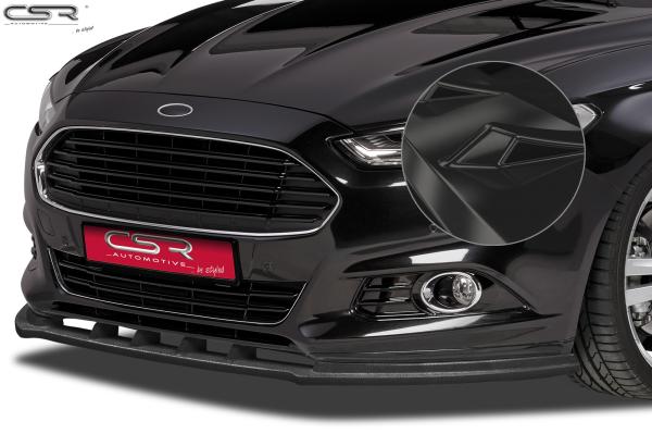 CSR Frontspoiler | Cup-Spoilerlippe mit ABE für Ford Mondeo MK5 CSL178-G Glossy schwarz Hochglanz (keine Lackierung erforderlich)