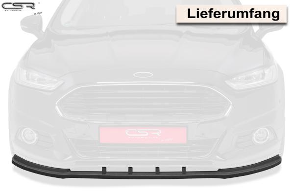 CSR Frontspoiler | Cup-Spoilerlippe mit ABE für Ford Mondeo MK5 CSL178-G Glossy schwarz Hochglanz (keine Lackierung erforderlich)