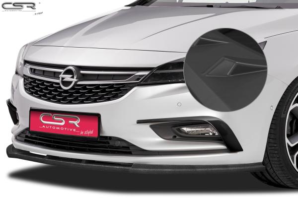 CSR Frontspoiler | Cup-Spoilerlippe mit ABE für Opel Astra K CSL180-L schwarz matt (Lackierung erforderlich)