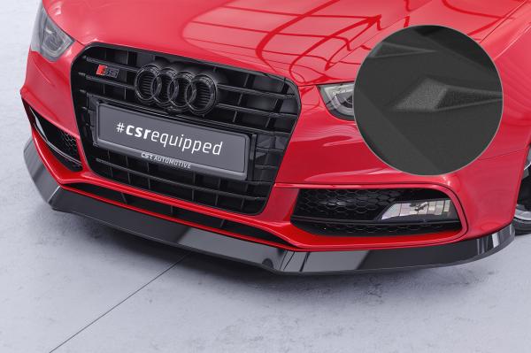 CSR Frontspoiler | Cup-Spoilerlippe mit ABE für Audi A5/S5 8T CSR-CSL187-S schwarz matt strukturiert (keine Lackierung erforderlich)
