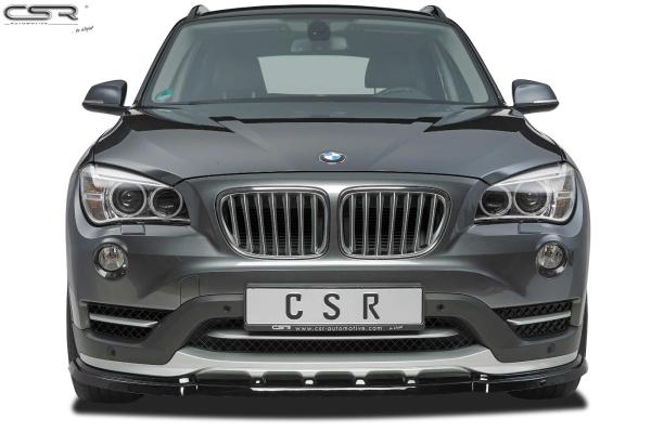 CSR Frontspoiler | Cup-Spoilerlippe mit ABE für BMW X1 E84 CSL197-L schwarz matt (Lackierung erforderlich)
