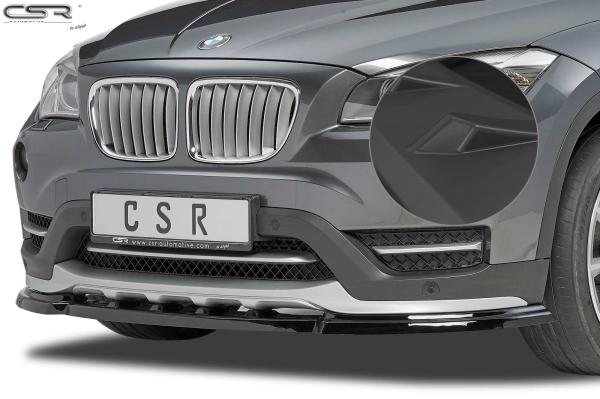 CSR Frontspoiler | Cup-Spoilerlippe mit ABE für BMW X1 E84 CSL197-L schwarz matt (Lackierung erforderlich)