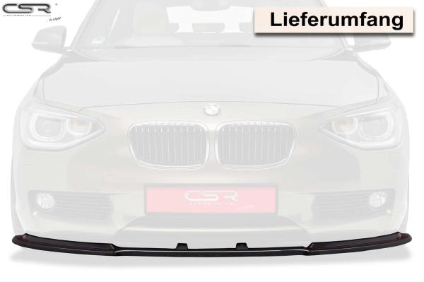 CSR Frontspoiler | Cup-Spoilerlippe mit ABE für BMW 1er F20/F21 CSL199-S schwarz matt strukturiert (keine Lackierung erforderlich)