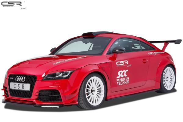 CSR Frontspoiler | Cup-Spoilerlippe mit ABE für Audi TT RS 8J CSL226-G Glossy schwarz Hochglanz (keine Lackierung erforderlich)